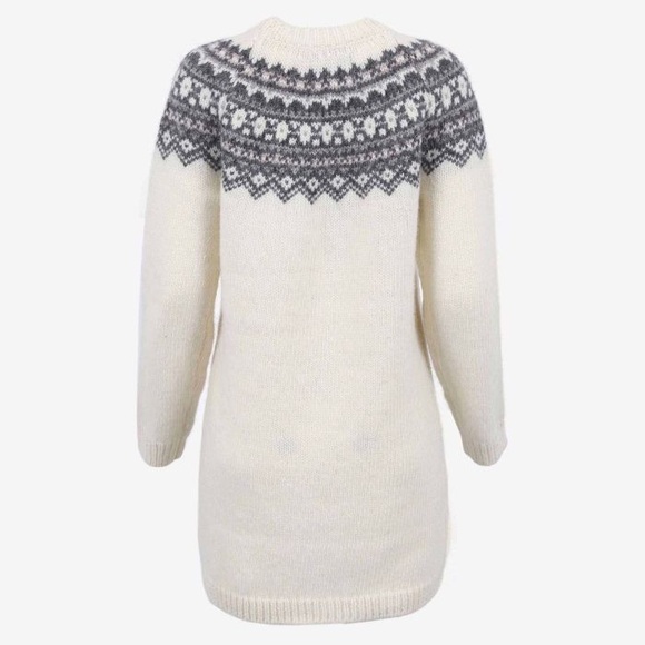 NWT ICEWEAR FRÓÐNÝ Long Wool Sweater Dress - Picture 2 of 6